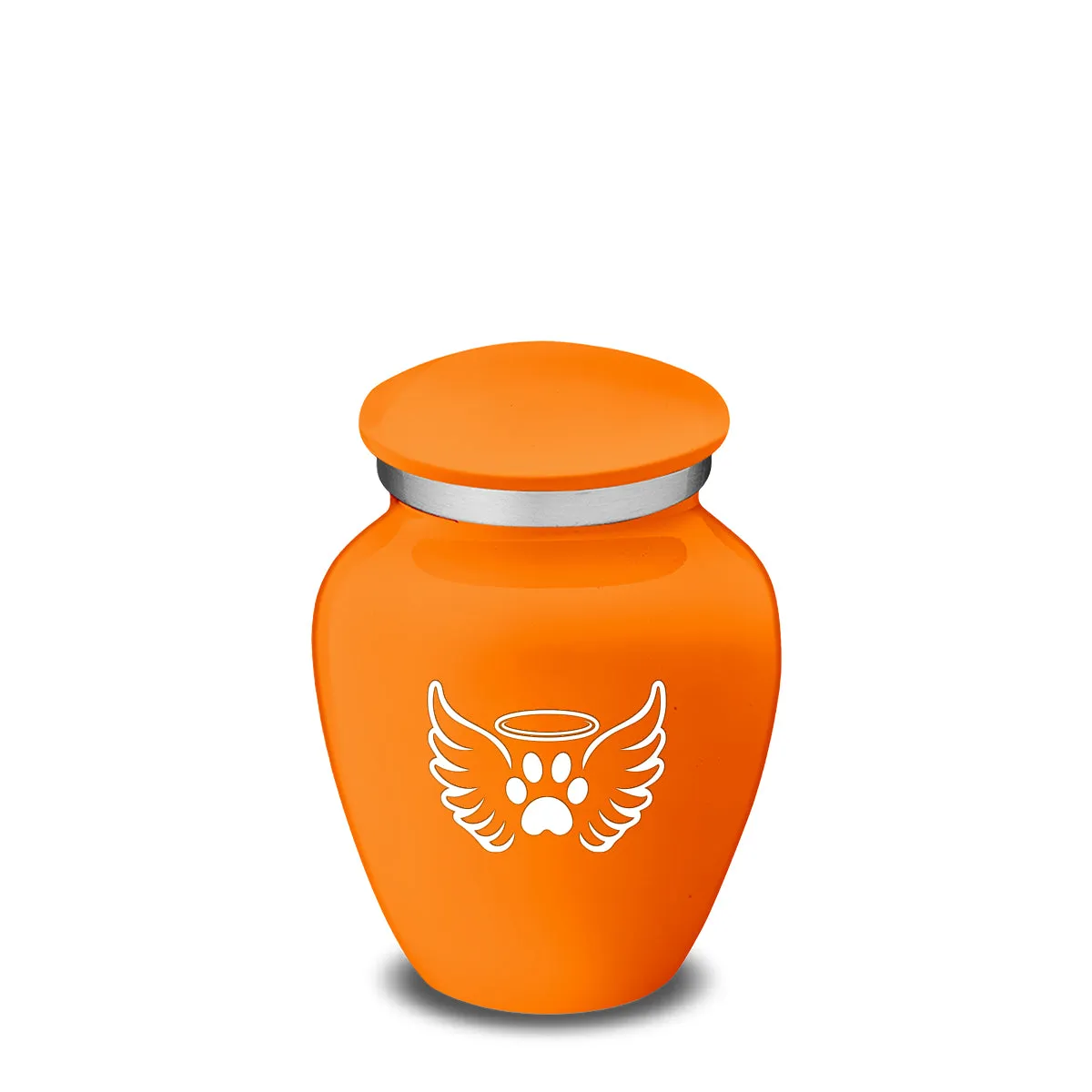 Keepsake Embrace Burnt Orange Pet Angel Wings Cremation Urn