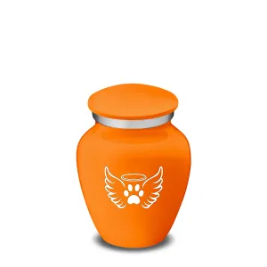 Keepsake Embrace Burnt Orange Pet Angel Wings Cremation Urn
