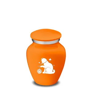 Keepsake Embrace Burnt Orange Pet Fun Cat Cremation Urn