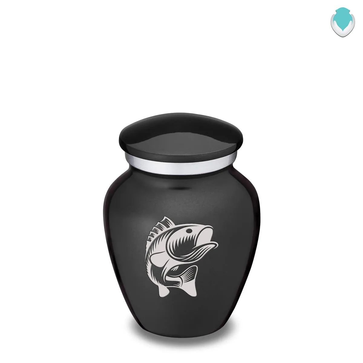 Keepsake Embrace Charcoal Fish Cremation Urn