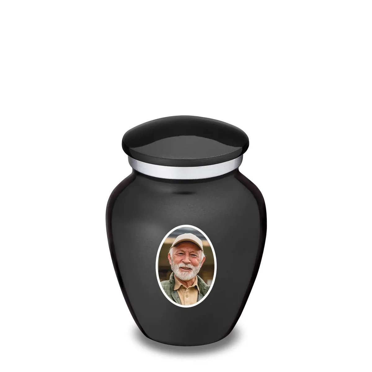 Keepsake Embrace Charcoal Portrait Cremation Urn