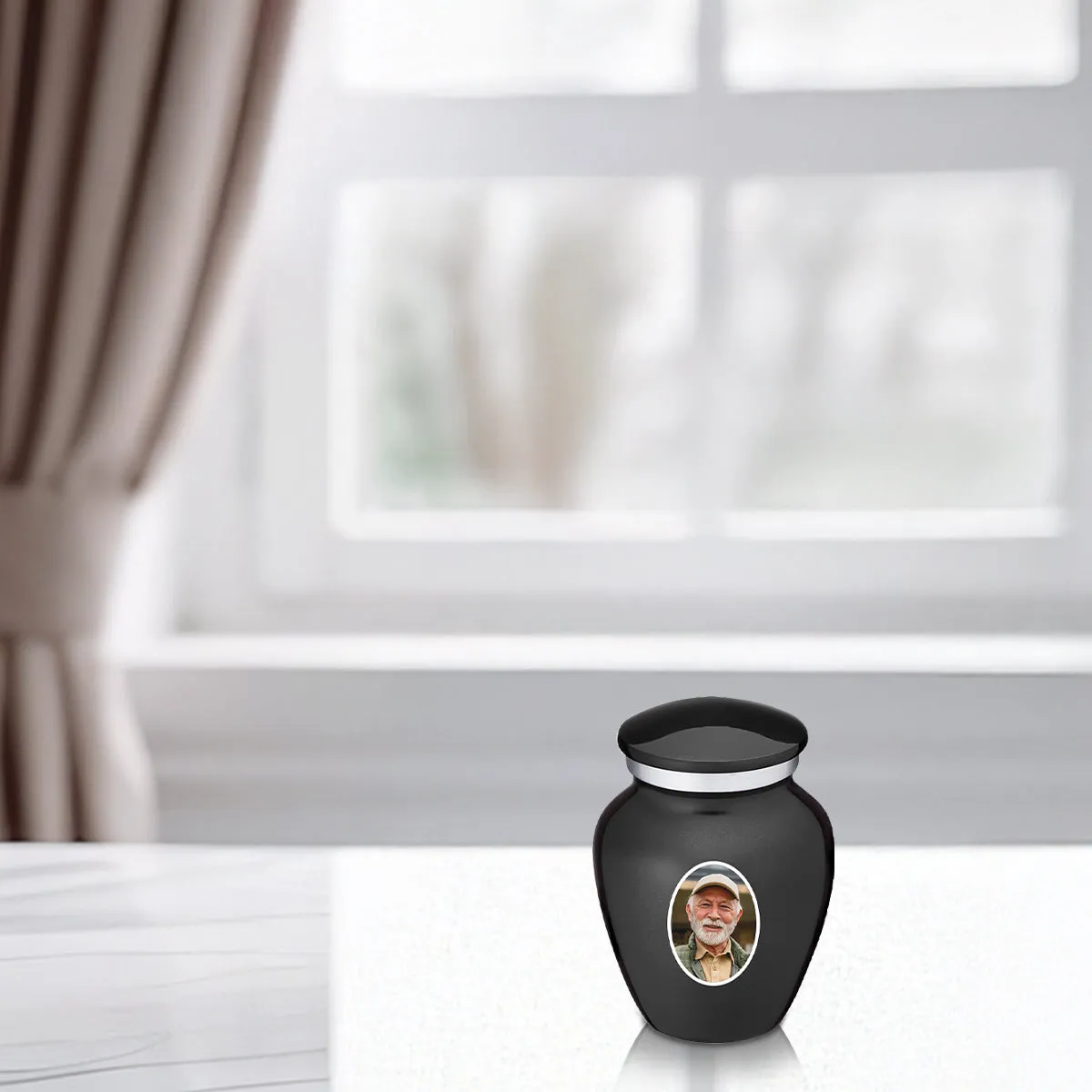Keepsake Embrace Charcoal Portrait Cremation Urn