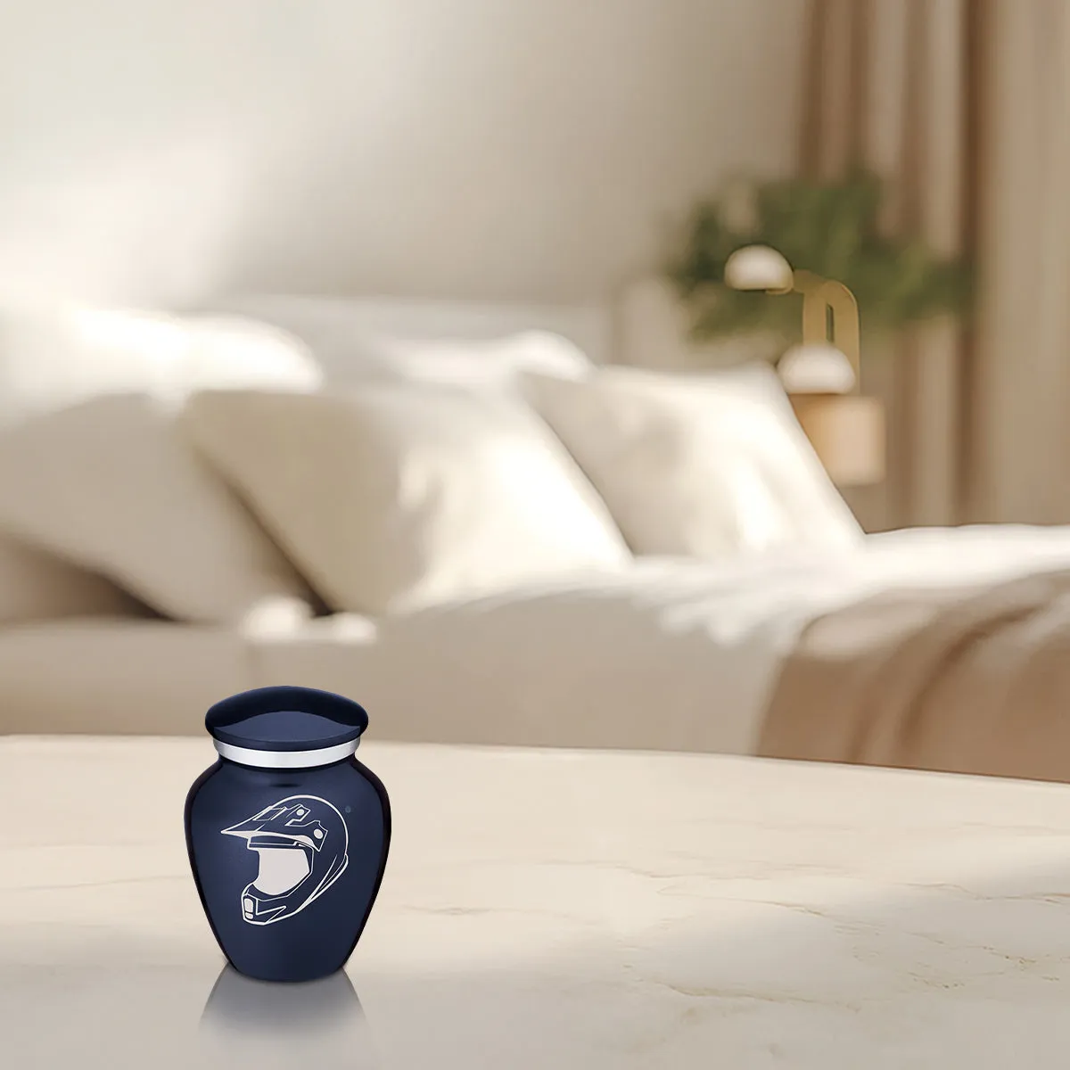 Keepsake Embrace Cobalt Dirt Bike Cremation Urn