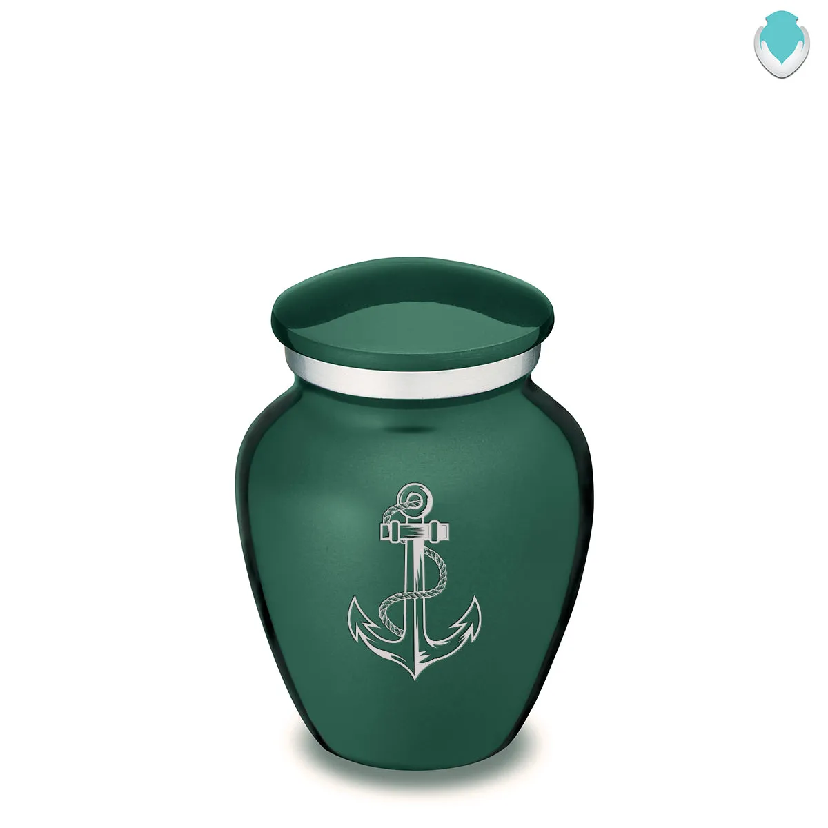 Keepsake Embrace Green Anchor Cremation Urn