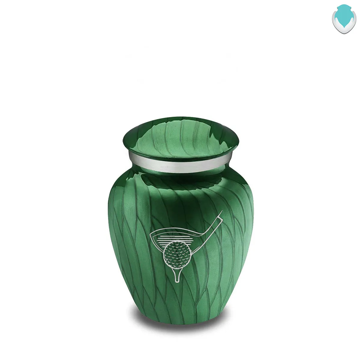 Keepsake Embrace Pearl Green Golf Cremation Urn
