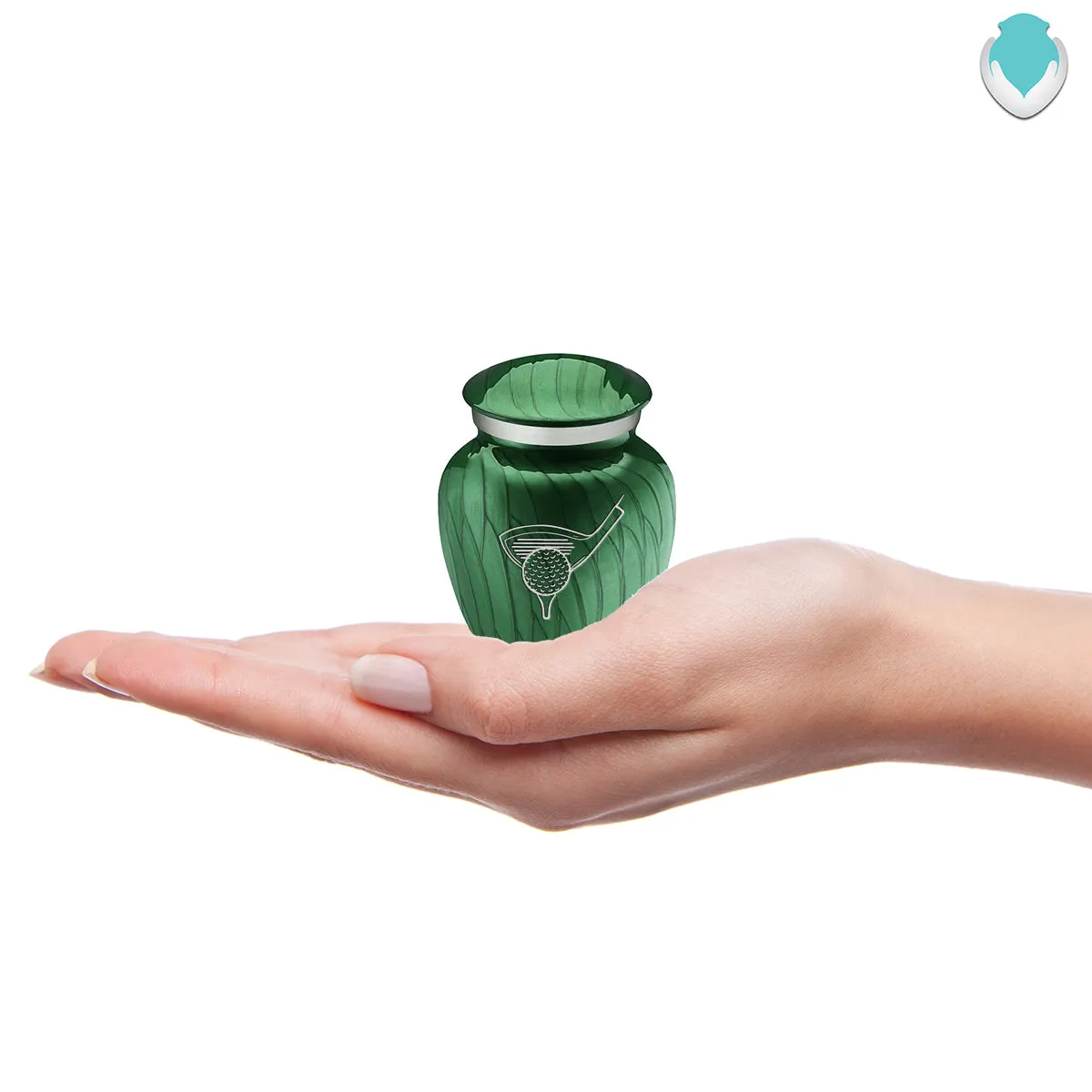 Keepsake Embrace Pearl Green Golf Cremation Urn