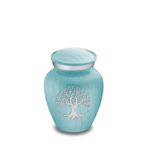 Keepsake Embrace Pearl Light Blue Tree of Life Cremation Urn