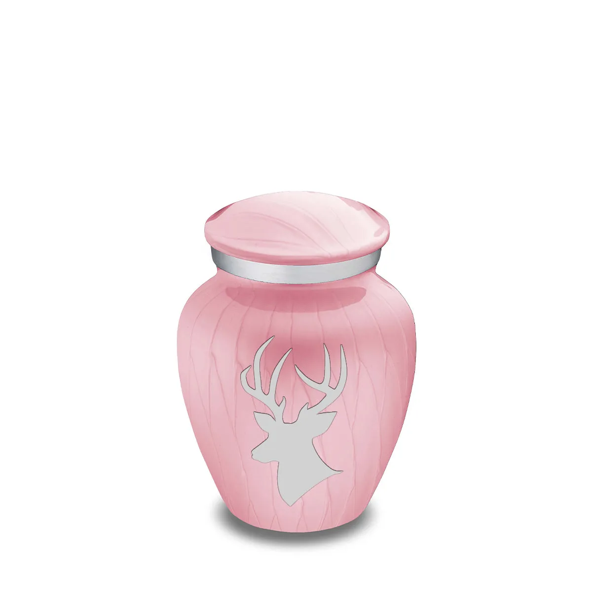 Keepsake Embrace Pearl Light Pink Deer Cremation Urn
