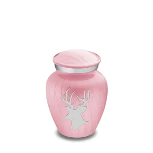 Keepsake Embrace Pearl Light Pink Deer Cremation Urn