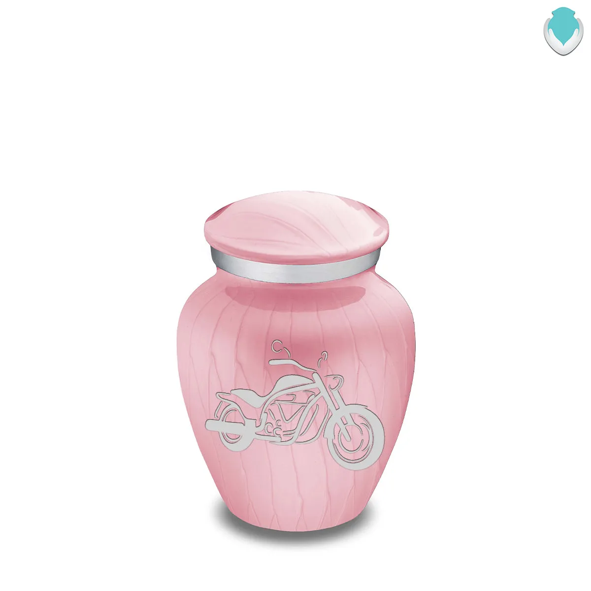 Keepsake Embrace Pearl Light Pink Motorcycle Cremation Urn