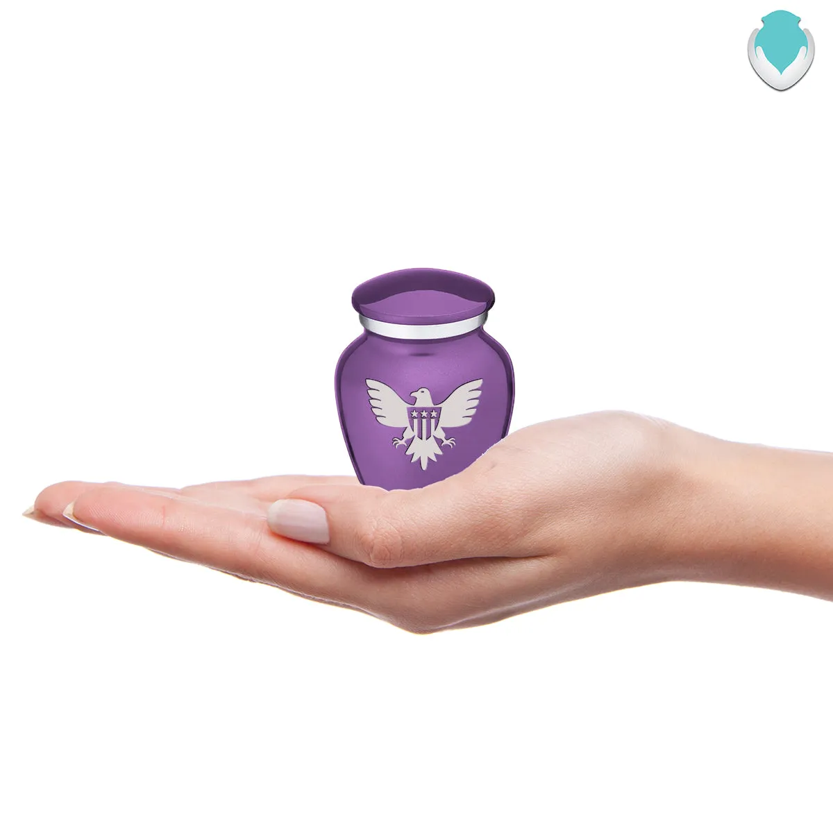 Keepsake Embrace Purple American Glory Cremation Urn
