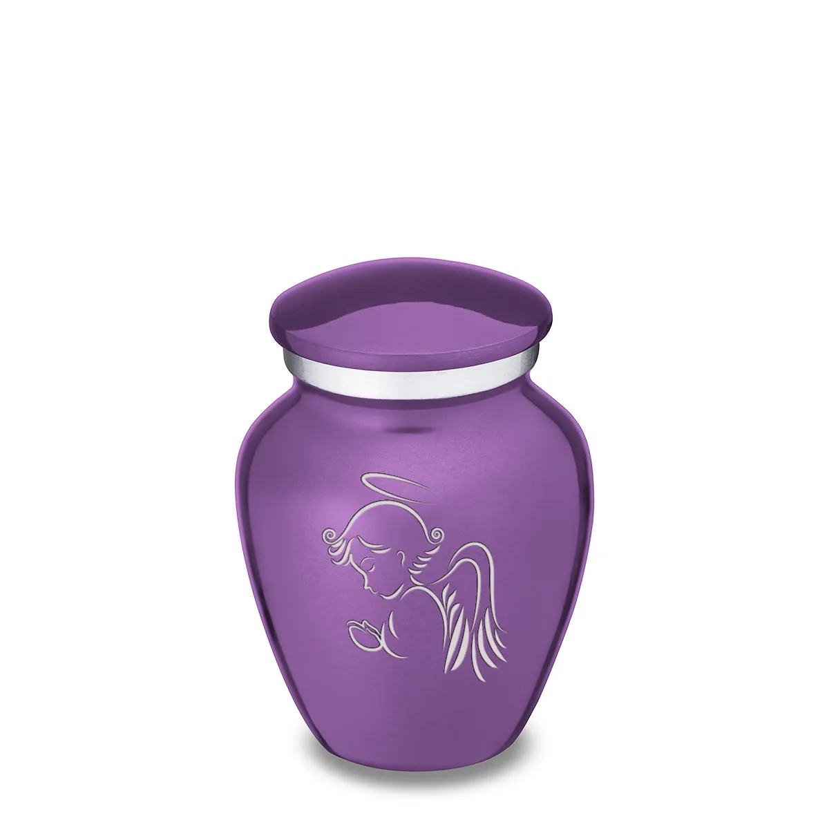 Keepsake Embrace Purple Angel Cremation Urn