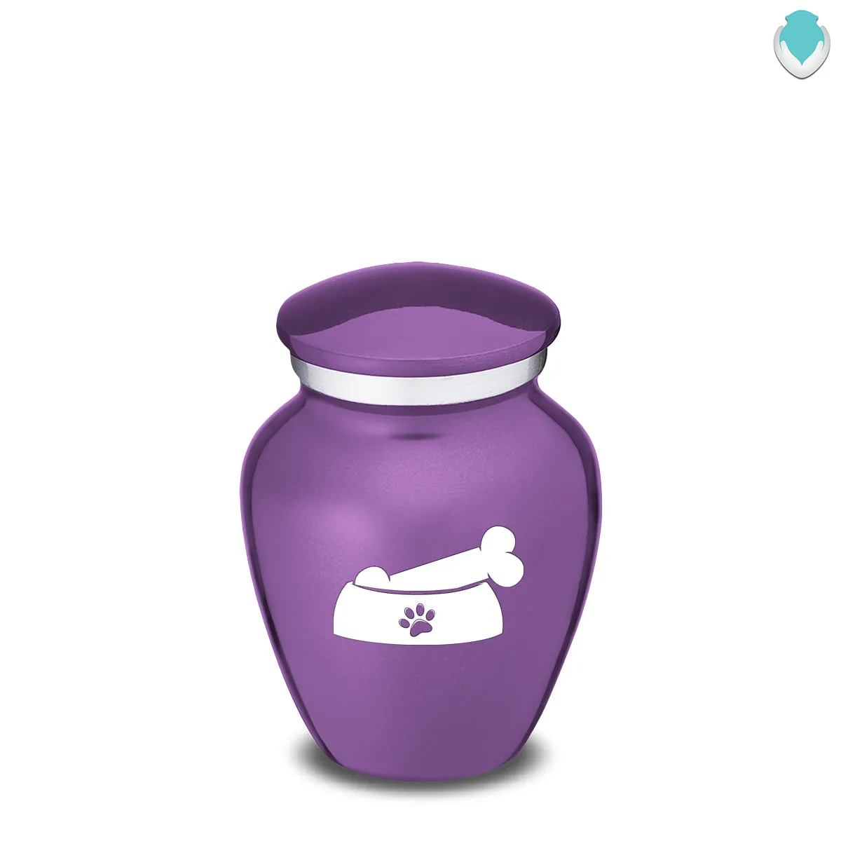 Keepsake  Embrace Purple Pet Dog Bone Cremation Urn