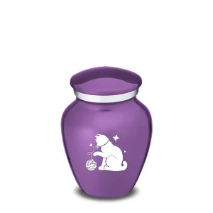 Keepsake Embrace Purple Pet Fun Cat Cremation Urn