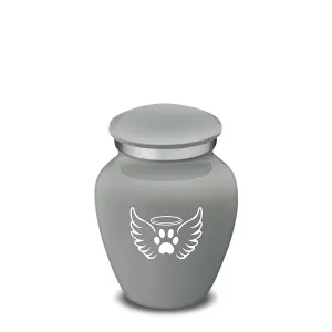 Keepsake Embrace Slate Grey Pet Angel Wings Cremation Urn
