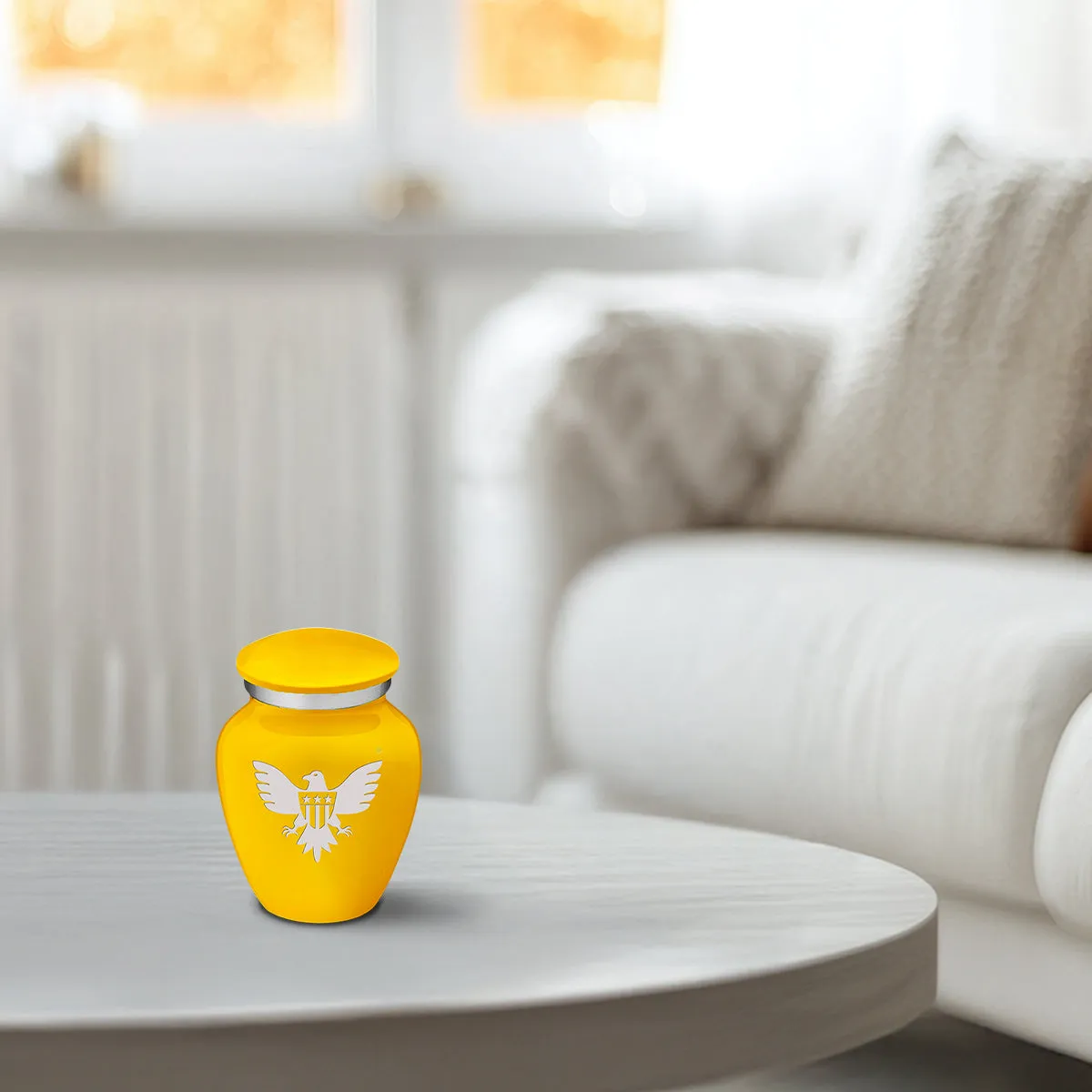 Keepsake Embrace Yellow American Glory Cremation Urn