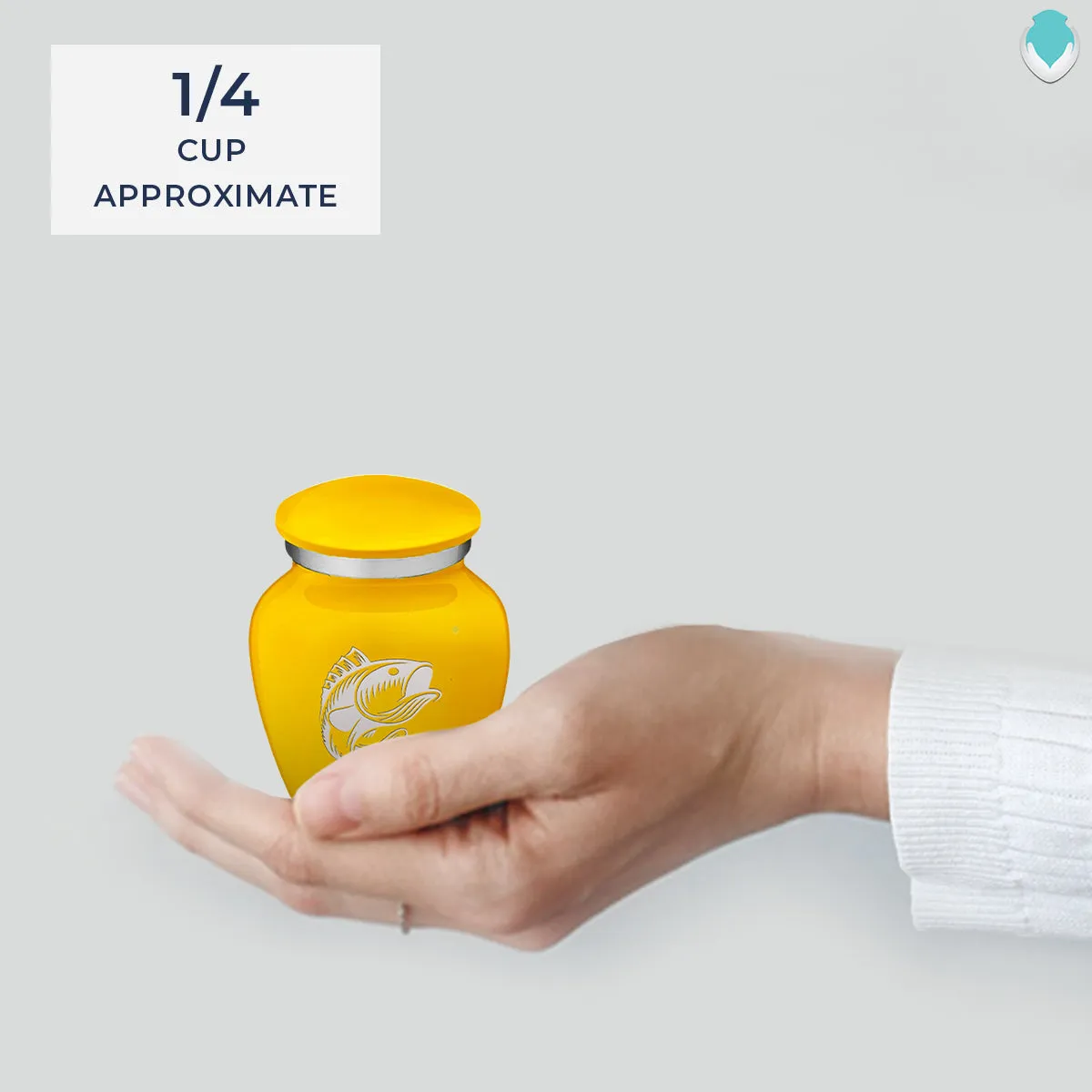 Keepsake Embrace Yellow Fish Cremation Urn