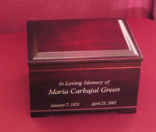 Keepsake Memory Chest with Rosewood finish