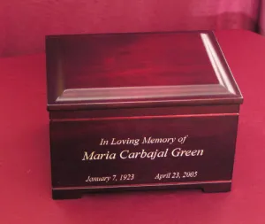 Keepsake Memory Chest with Rosewood finish