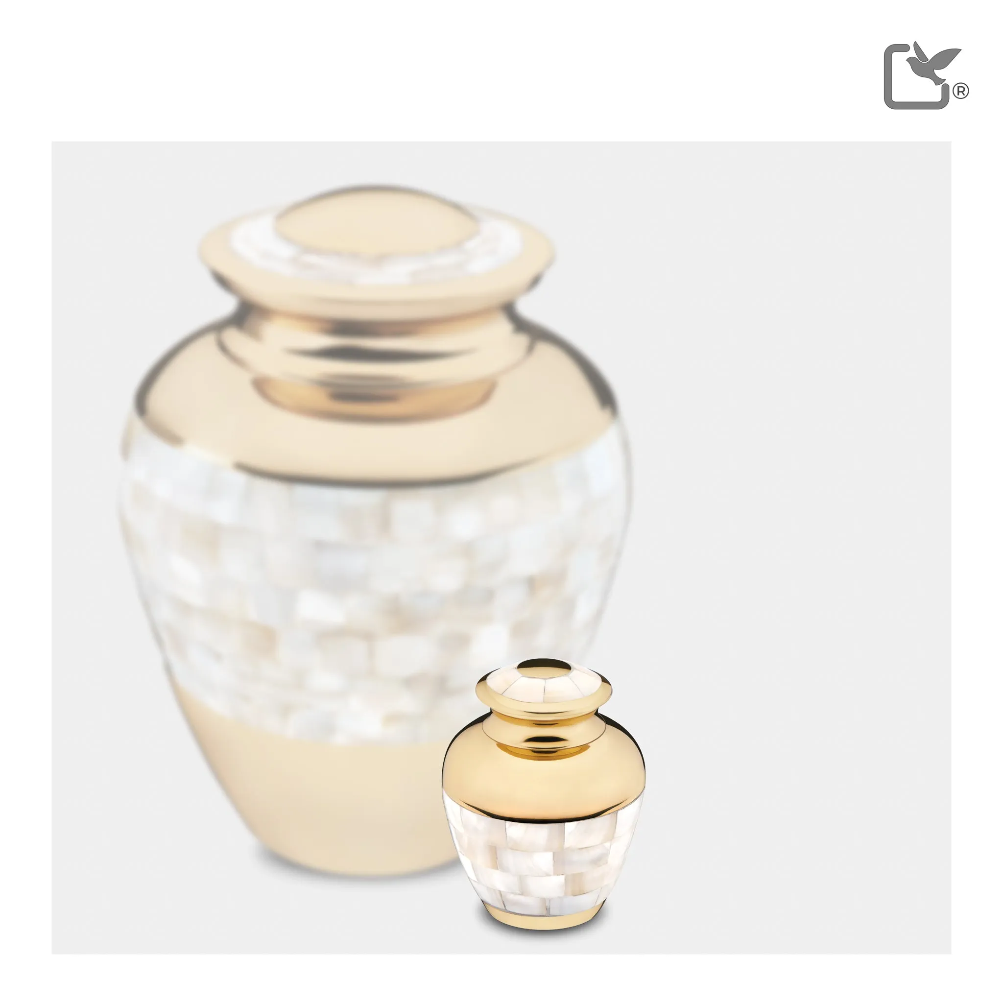 Keepsake Mother of Pearl Cremation Urn - COMFORT by LoveUrns