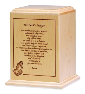 Lord's Prayer Cremation Urn