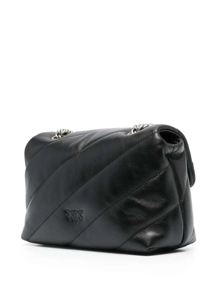 Love Classic Puff' Black Shoulder Bag
