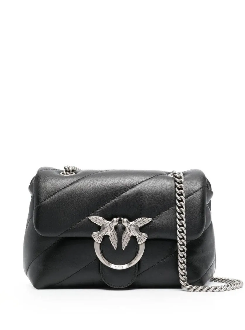 Love Classic Puff' Black Shoulder Bag