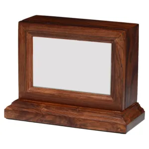 MEDIUM -2730- Rosewood Photo Frame Urn with Base
