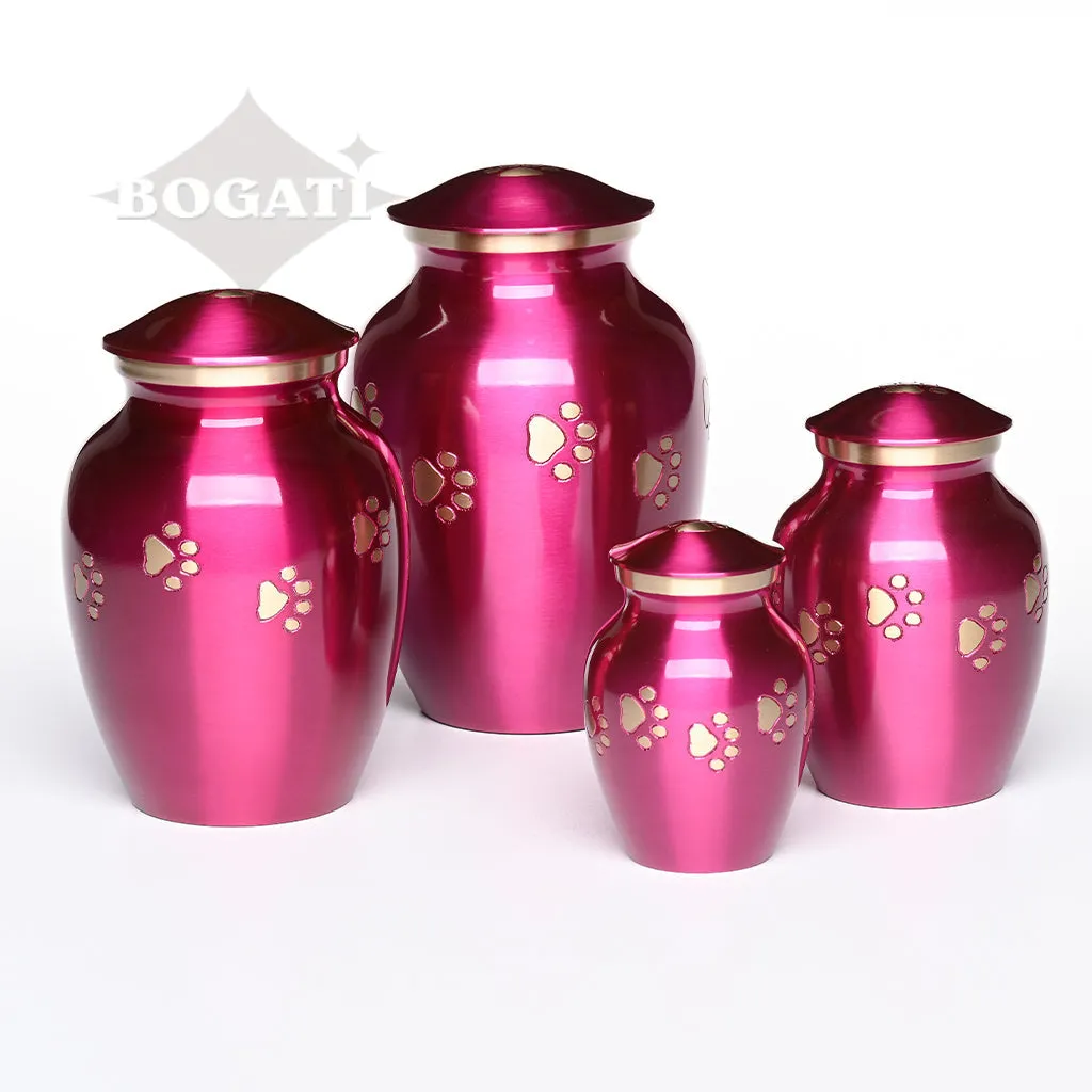MEDIUM Brass Pet Urn - "Forever Paw"