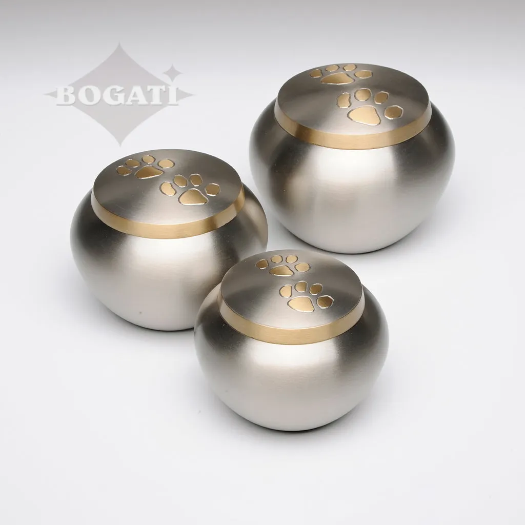 MEDIUM Brass "Journey" Pet urn - 2011- Pewter-tone