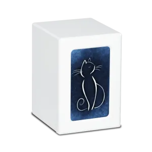 MEDIUM PY06 -White- White Cat / Colorful Backgrounds
