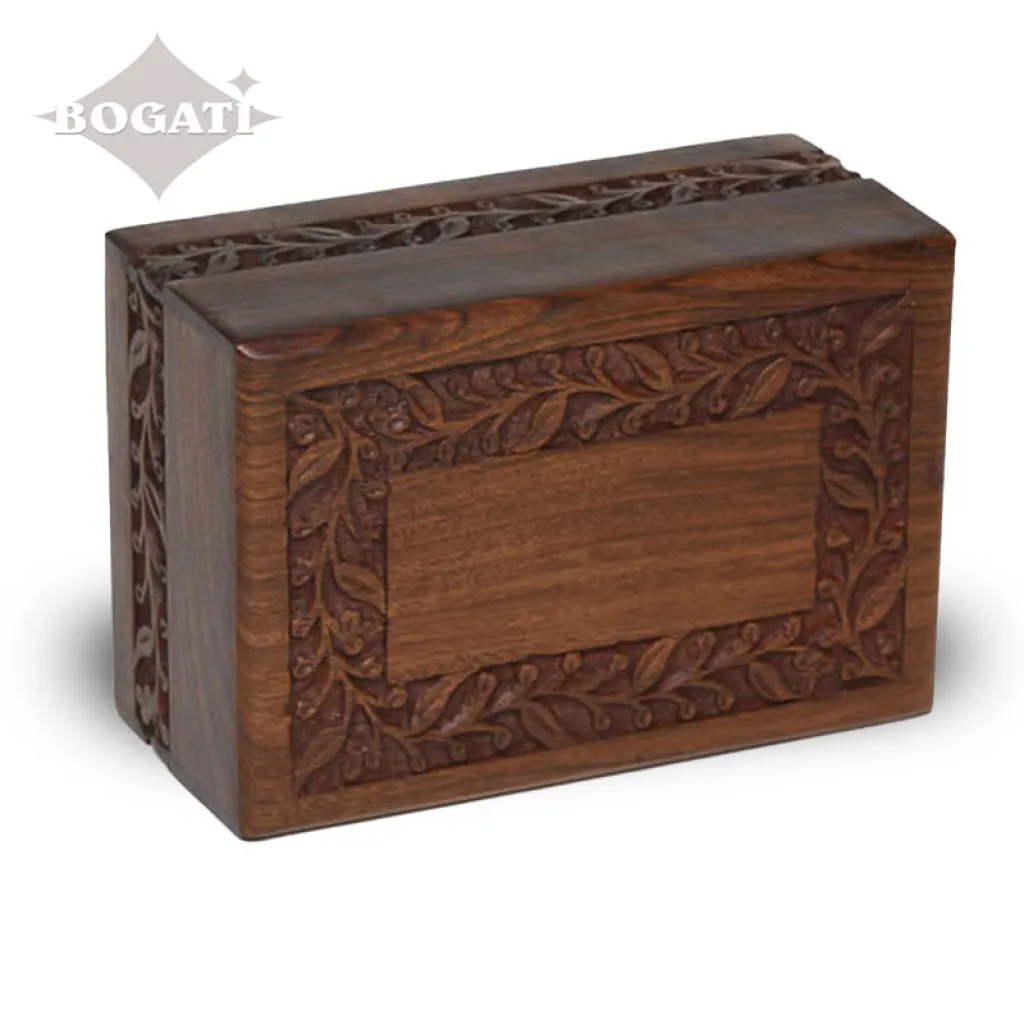 MEDIUM Rosewood Econo Border Urn -2700-
