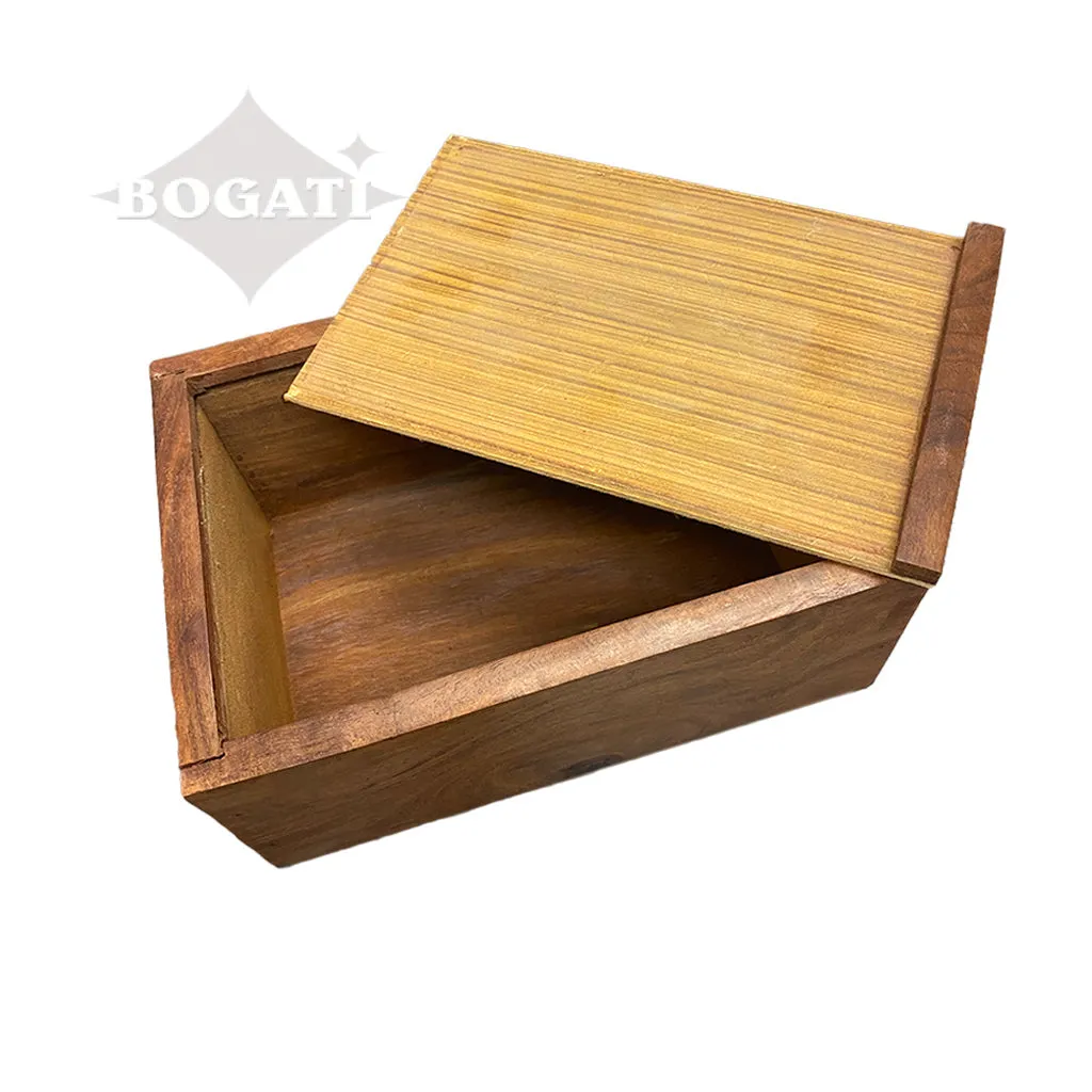 MEDIUM Rosewood  Urn  -2705- Bevel Edge - Dog Silhouette