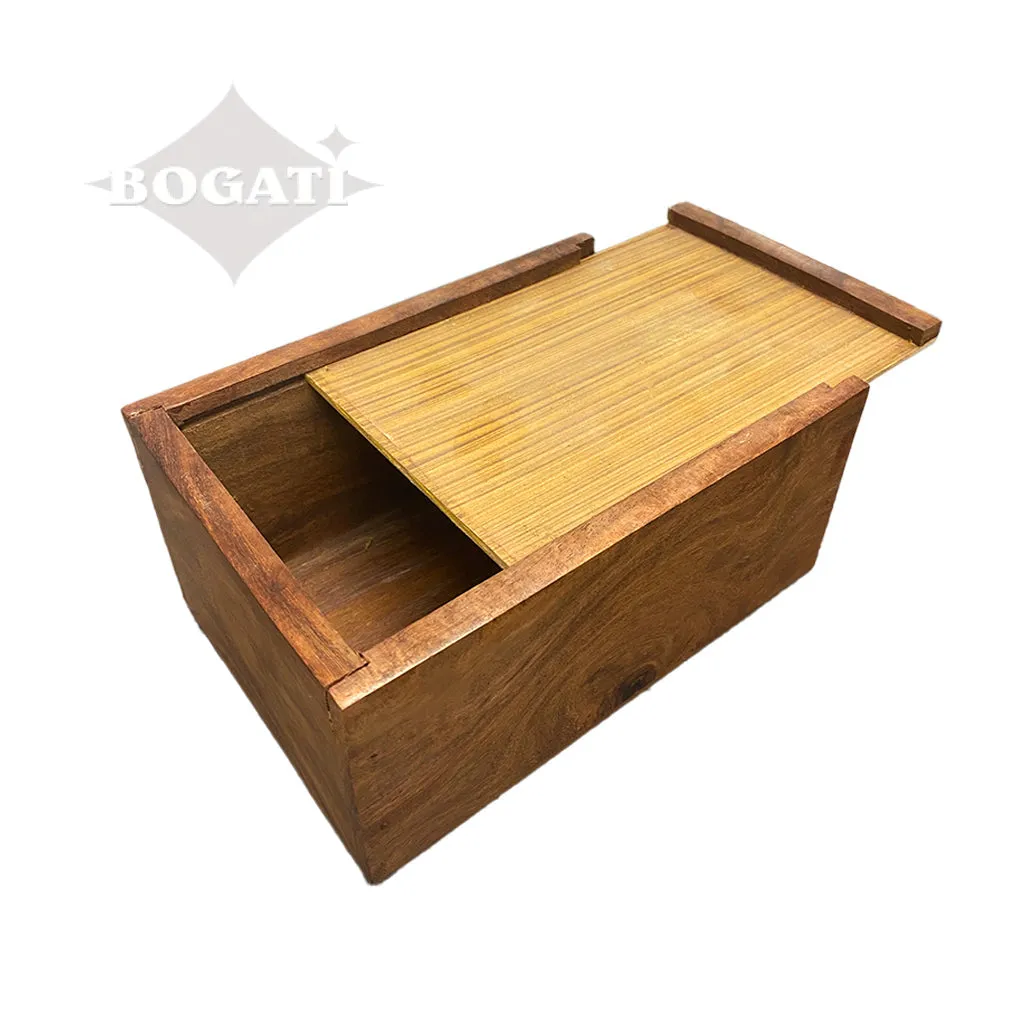 MEDIUM Rosewood  Urn  -2705- Bevel Edge - Dog Silhouette