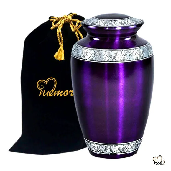 Mulberry Purple Cremation Urn