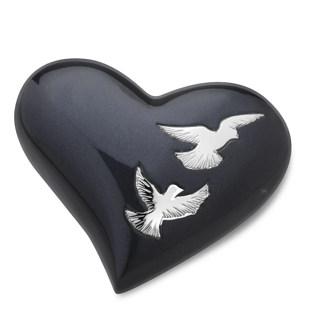 Nirvana Oval Brass Cremation Urn with Doves