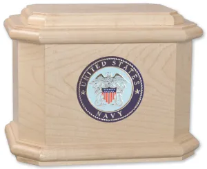 Patriot Wood Military Cremation Urn