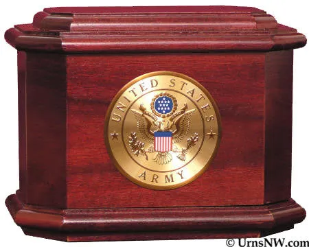 Patriot Wood Military Cremation Urn