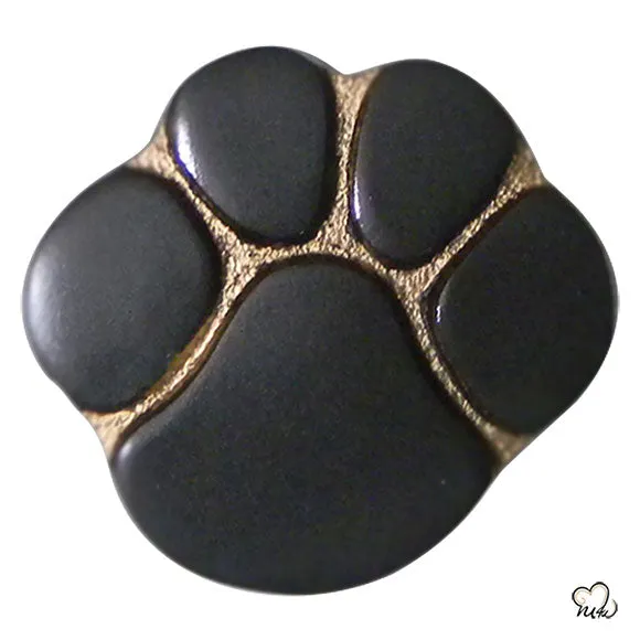 Paw Print Custom Pet Urn - Slate