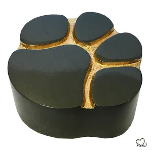 Paw Print Custom Pet Urn - Slate