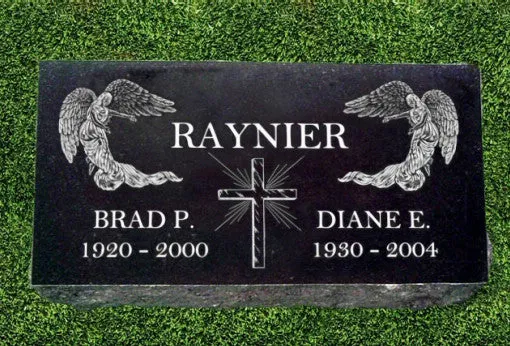 Personalized Granite Grave Marker - Glory to God