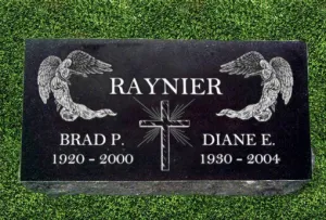 Personalized Granite Grave Marker - Glory to God