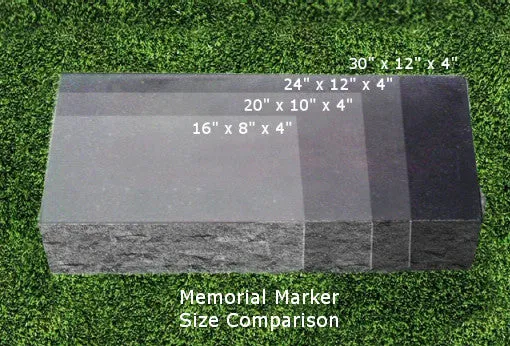 Personalized Granite Grave Marker - Safe Harbor