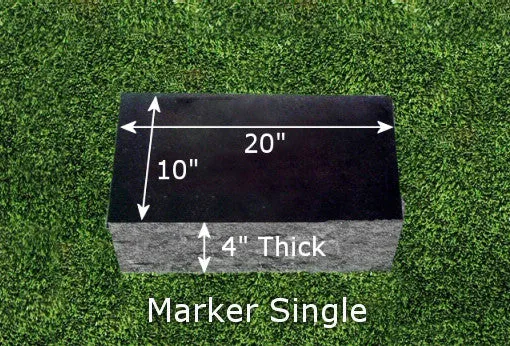 Personalized Granite Grave Marker - Safe Harbor