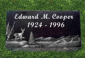 Personalized Granite Grave Marker - Safe Harbor