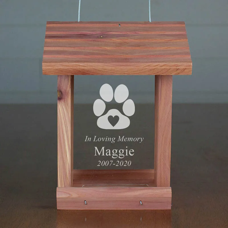 Personalized Pet Memorial Bird Feeder Sympathy Gift