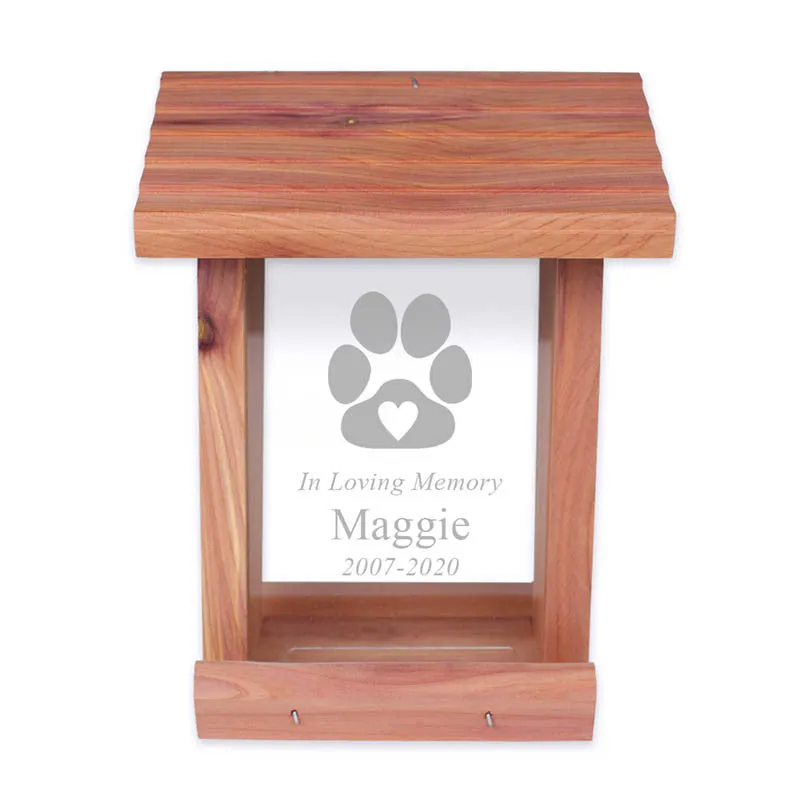 Personalized Pet Memorial Bird Feeder Sympathy Gift