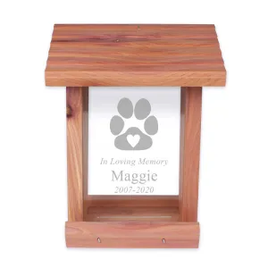 Personalized Pet Memorial Bird Feeder Sympathy Gift