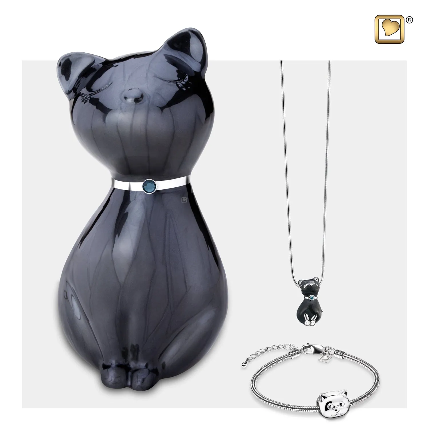 Princess Cat Midnight Pet Urn
