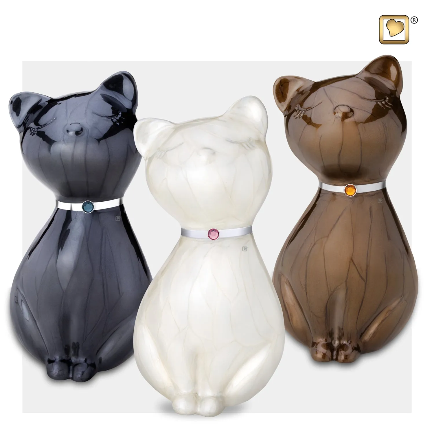 Princess Cat White Pet Urn